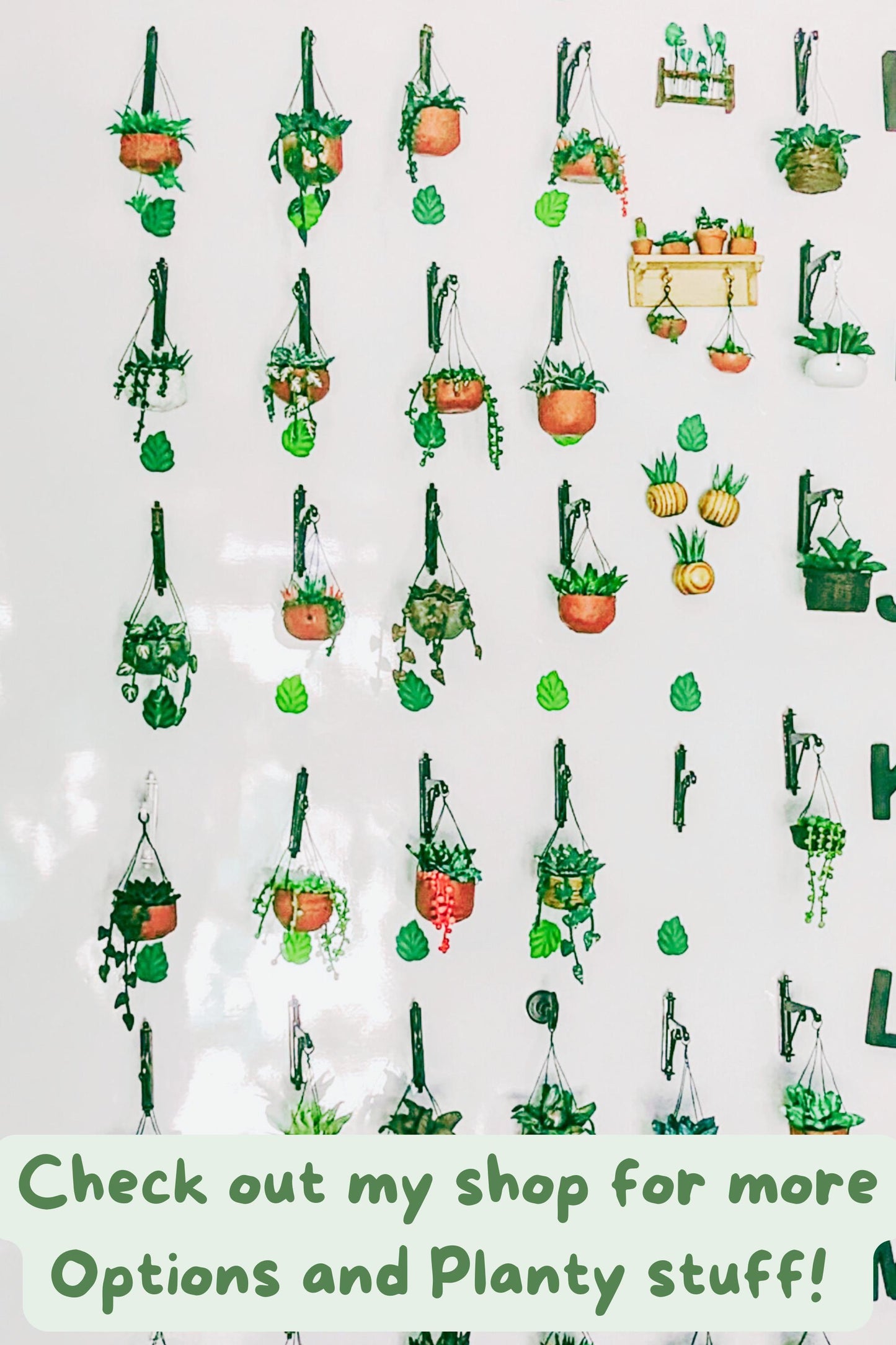 Miniature Plant Magnet, Tiny Hanging Plant, Plant Magnet,Plant Fridge Magnet,Succulent Magnets,Miniature Gift, Houseplant Gift,Fridge Magnet