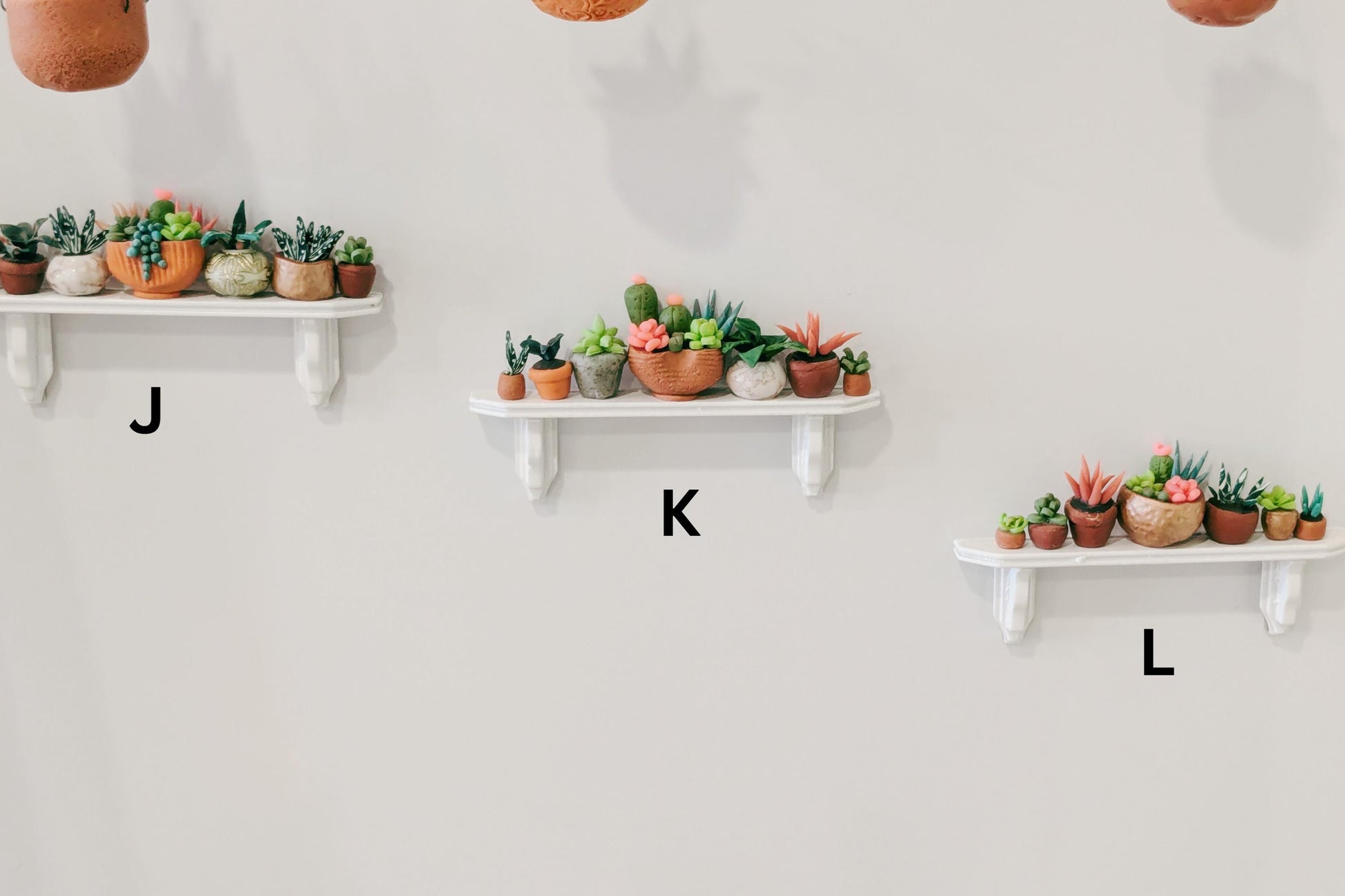 One of a kind shelf plant magnets